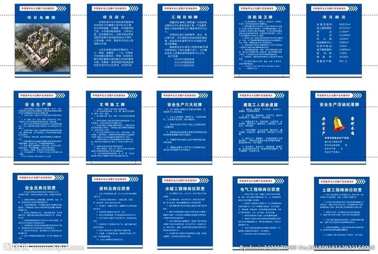 工地九牌一图图片