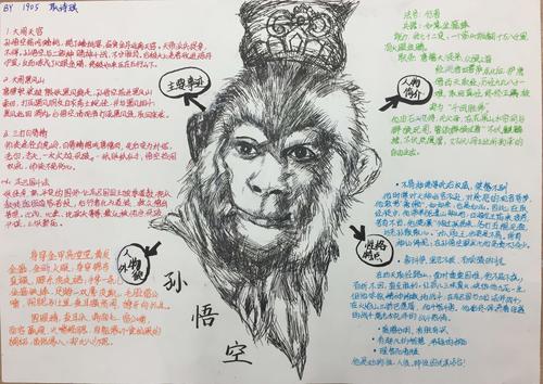 初一年级《西游记》手抄报优秀作品展