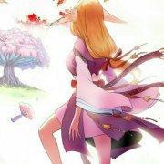 涂山红红和白月初的简笔画