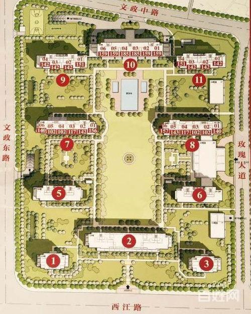 浙铁绿城玫瑰园 4室2厅3卫 190平大户型高楼层