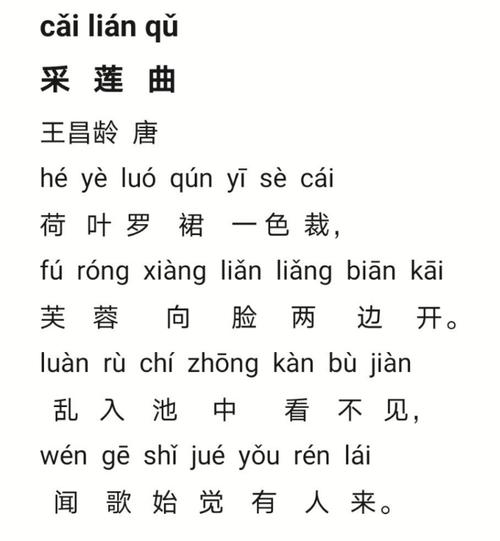 每日一诗——19.采莲曲二首(其二)(唐 王昌龄 )