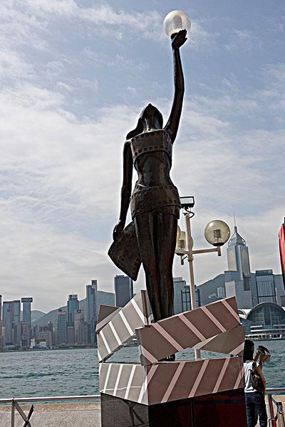 雕塑,星光大道,东方,香港