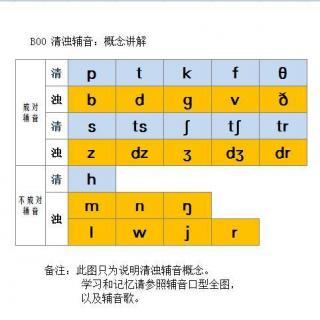清浊辅音概念讲解