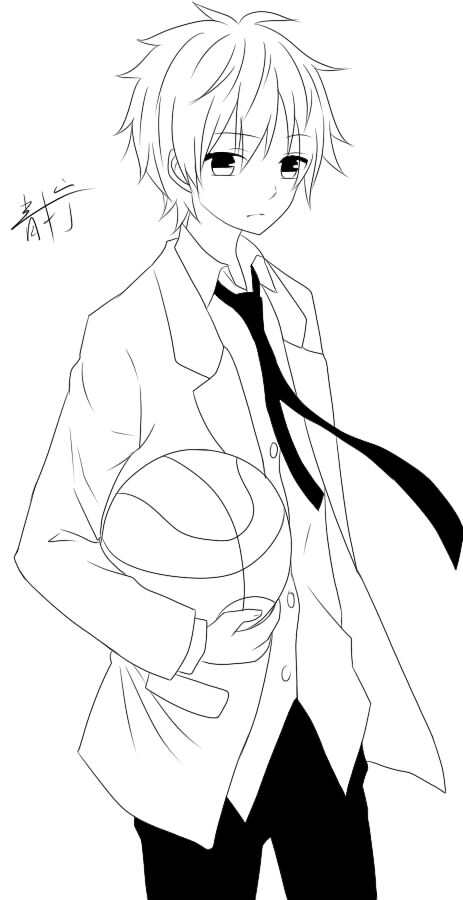 手绘教程,漫画人物线稿