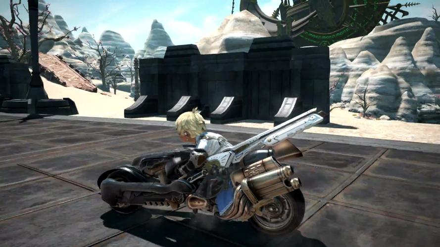 拉拉肥模特ff14国际服特典摩托机车