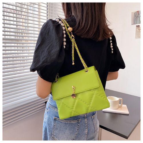 菱格绣线小包包2021流行新款潮时尚ins斜挎包网红女士