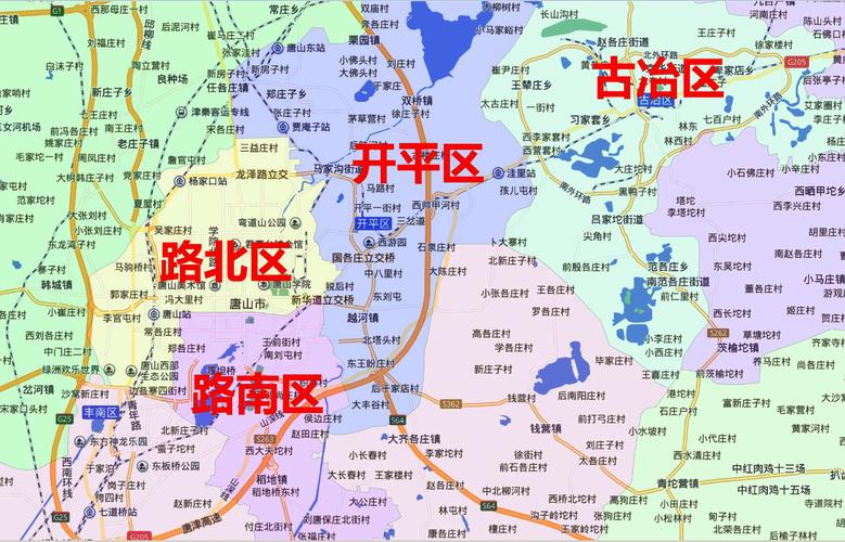 2019河北唐山市百度版地图玉田迁西乐亭滦南县遵化丰南曹妃甸区