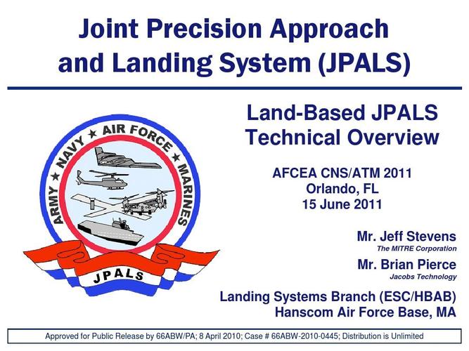 joint precision approach and landing system (jpals)2011