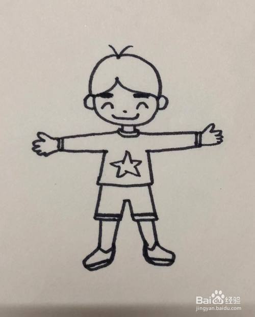 怎么画男孩简笔画;怎么画哥哥或弟弟简单又好看