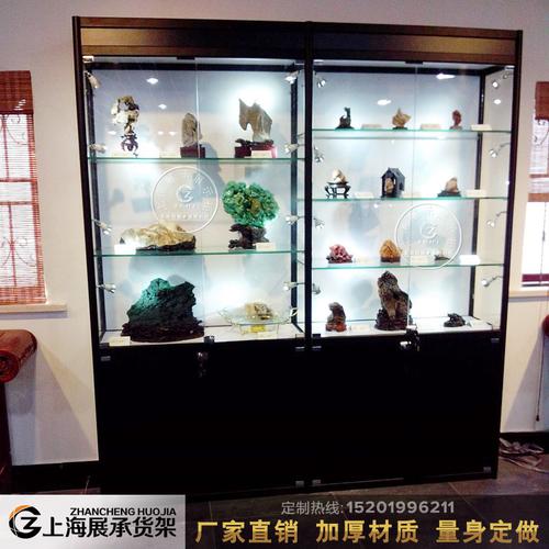 高档珠宝首饰品柜台定制古玩玉器展柜博物馆古董陈列柜玻璃展示柜商品