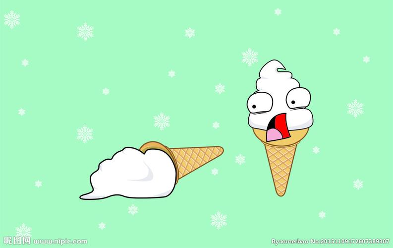 冰淇淋卡通可爱壁纸图片