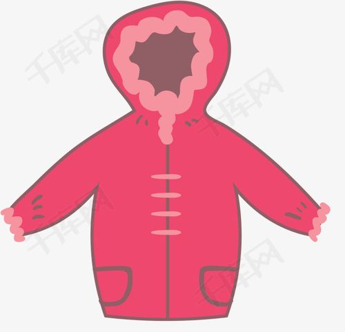 紫红色儿童女生羽绒服女生羽绒服矢量羽绒服羽绒服卡通风格紫红色女生