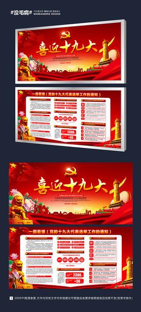 红色党建室喜迎十九大宣传栏