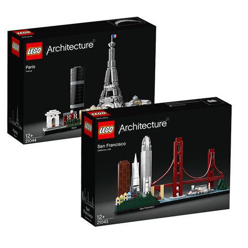 lego乐高积木建筑系列21043旧金山21044巴黎19年新款天际线收藏款