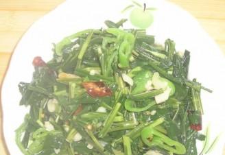 辣炒野苦麻的做法