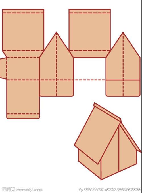 包装纸箱平面图图片