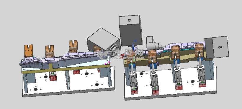 中控饰条cnc工装夹具设计模型