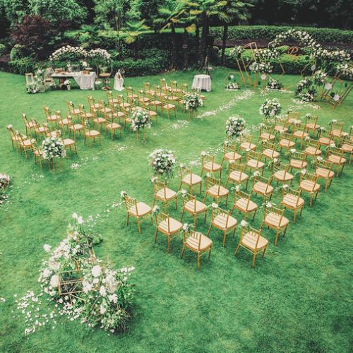 几何风户外婚礼草坪婚礼