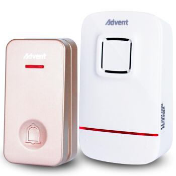 海得曼adventfa5533pgld不用电池门铃无线家用呼叫器土豪金一拖一门铃