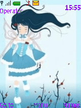 blue angle snow white