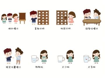 幼儿园喝水素材