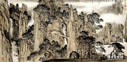 云山霁色_横幅_阮荣春作品展_阮荣春在线作品_阮荣春官方网站-雅昌