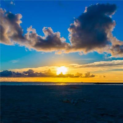 微信头像夕阳大海图片