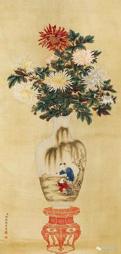 清沈振麟工笔动物画