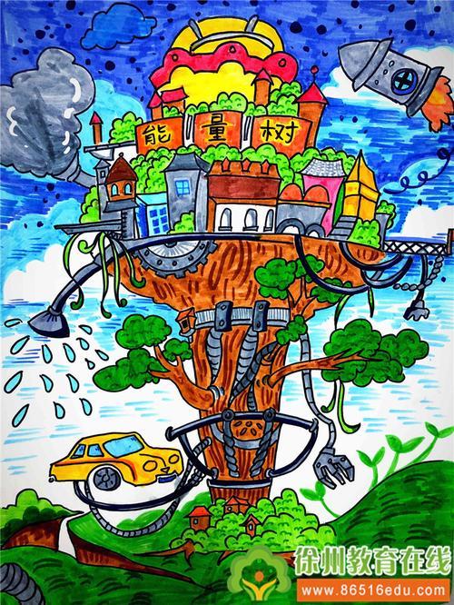儿童科学幻想绘画儿童科学幻想绘画作品一等奖