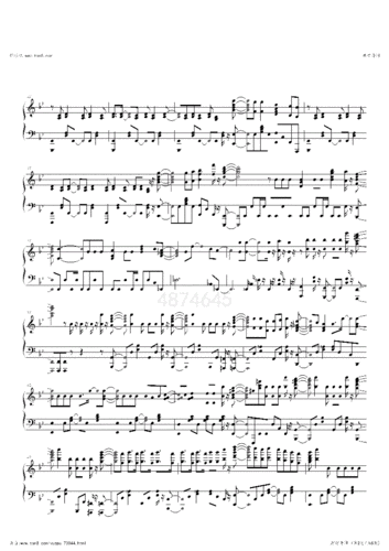 钢琴谱咒术回战op廻廻奇谭pdf5页