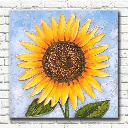 color=red>手绘 /font>丙烯画手工 font color=red>油画 /font>太阳花