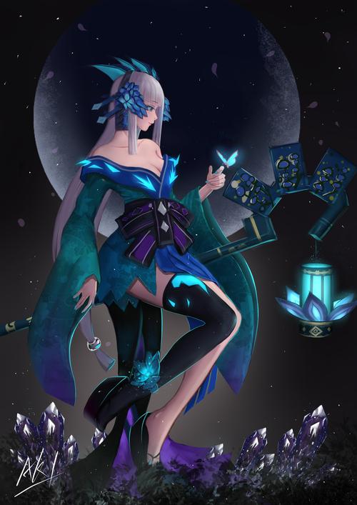 青行灯 - 插画 - 摸鱼网 - ∑(っ°Д°;)っ 让世界更萌~ mooyuu.com