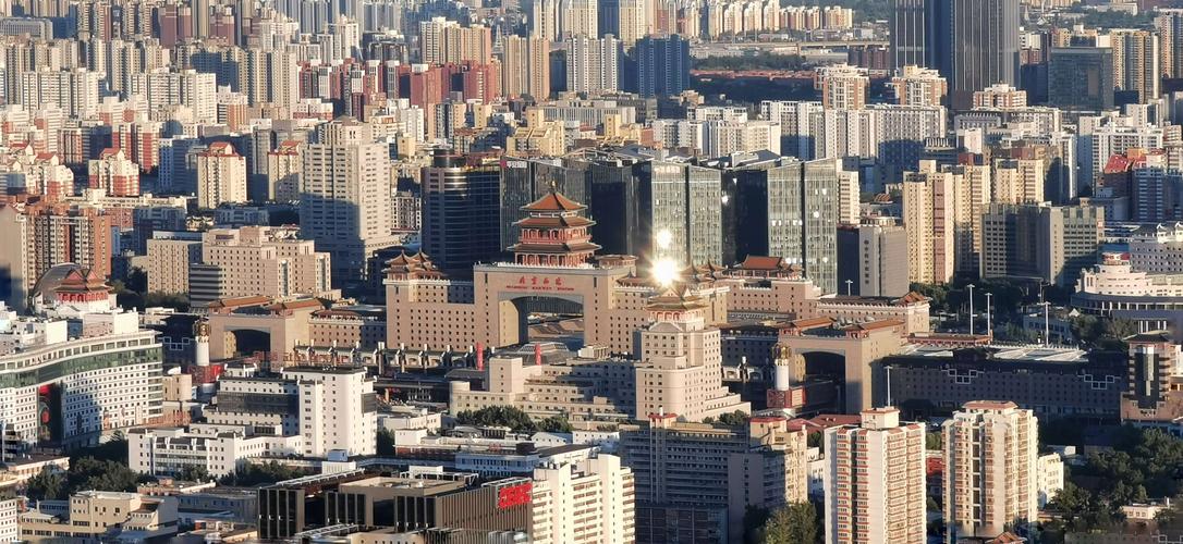 站在中央电视塔上看北京市全貌