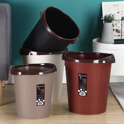 家居简约塑料压圈垃圾桶家用无盖干湿垃圾桶分类垃圾桶