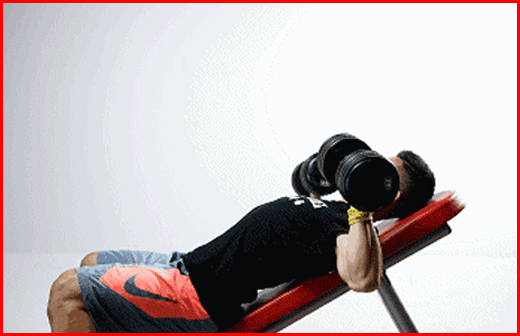 4. 上斜式哑铃仰卧飞鸟4组