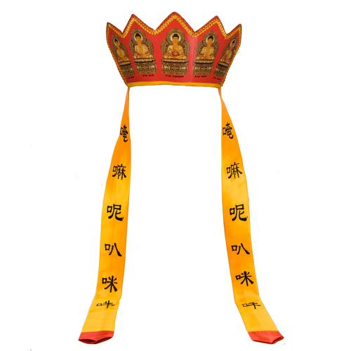 戏曲戏剧用品西游记服装道具五佛冠唐僧帽唐三藏佛教帽子戏帽