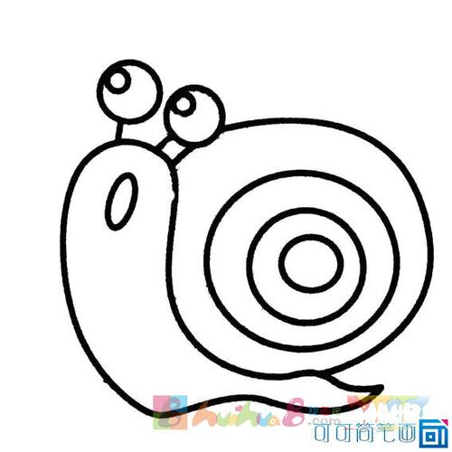 蜗牛图片卡通简笔画