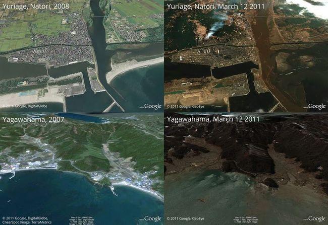 4级核事故意味什么谷歌发布日本震后卫星地图
