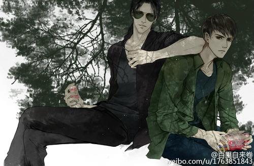 百里自来卷 黑瞎子师傅和小三爷 _ 盗墓笔记[图片]