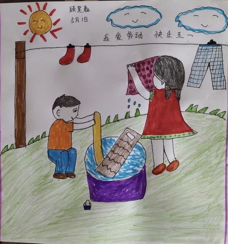 我是绘画小能手|四年级级部"我爱劳动,快乐五一"美术作品展