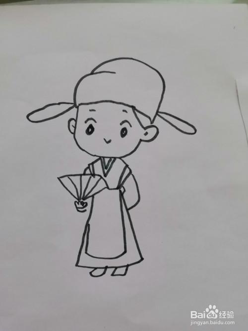 古代人物的简笔画
