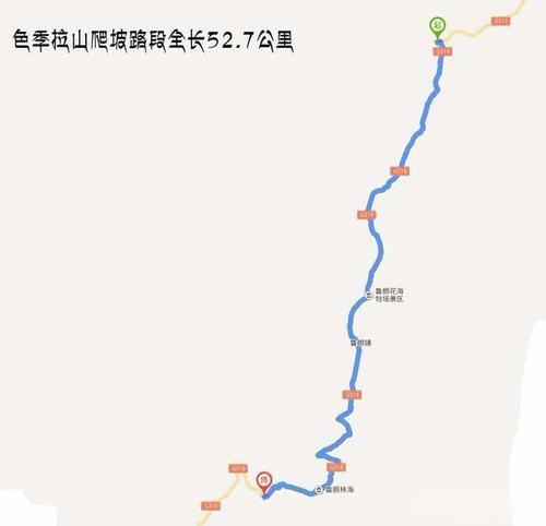 318川藏线14座大山爬坡路段距离排行榜,骑行自驾西藏必知