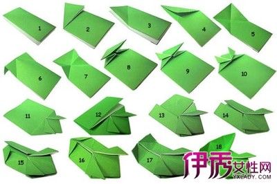 青蛙的折纸图片大全图解法