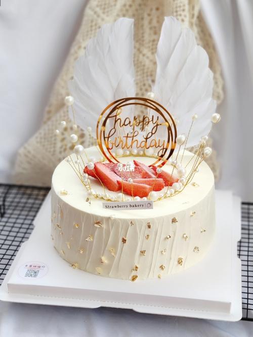 翅膀#女神#生日蛋糕_生日蛋糕_美食_美食展示