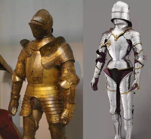 左:亨利的格林威治板甲;右:马克西米利安的哥特甲