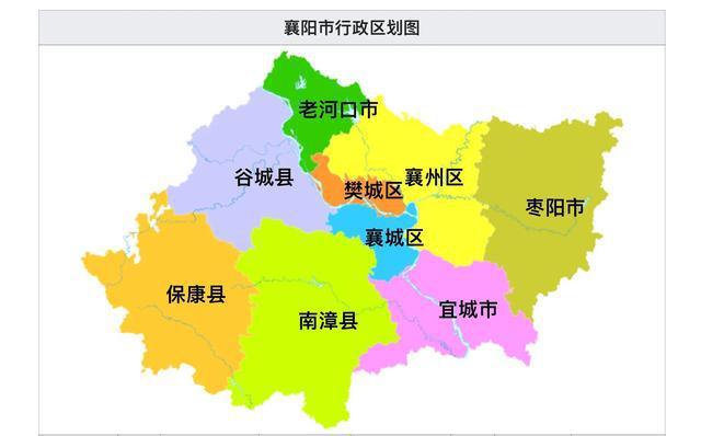 2021年湖北省各地级市最新行政区划图