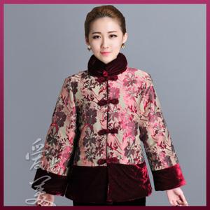 2017秋冬装盘扣中老年女装唐装棉衣外套老年人薄棉袄中国风妈妈装