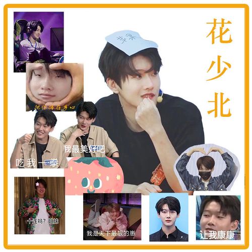 花少北贴纸表情包搞笑沙雕贴画王者荣耀游戏主播周边