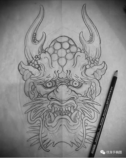纹身手稿 纹身图案 纹身素材 精品线条手稿