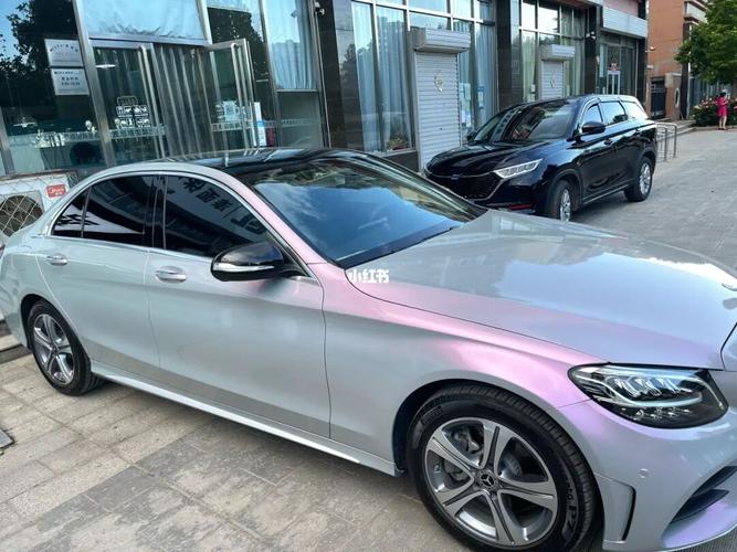 奔驰c260l改色梦幻火山灰